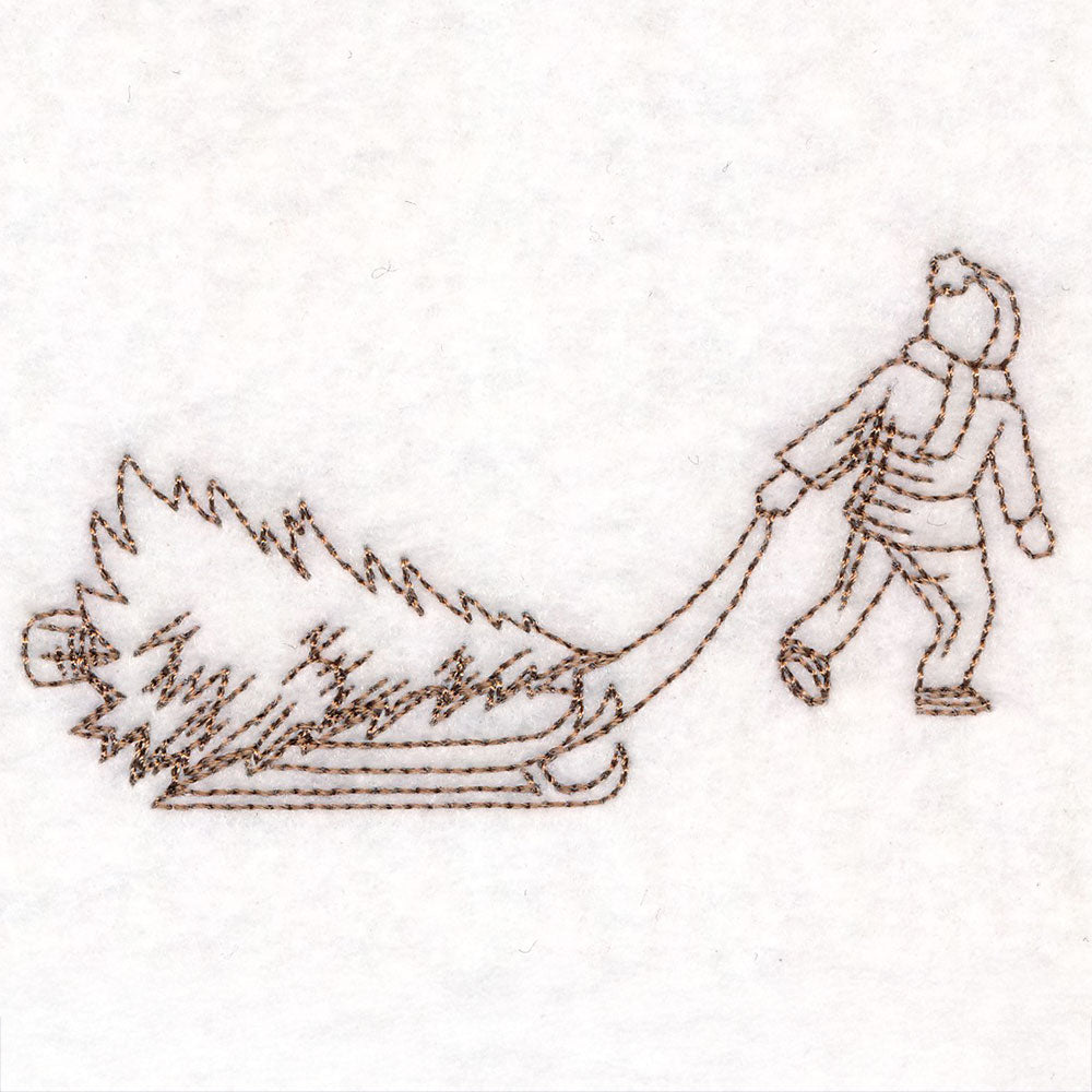 Classic Christmas Scene - Boy