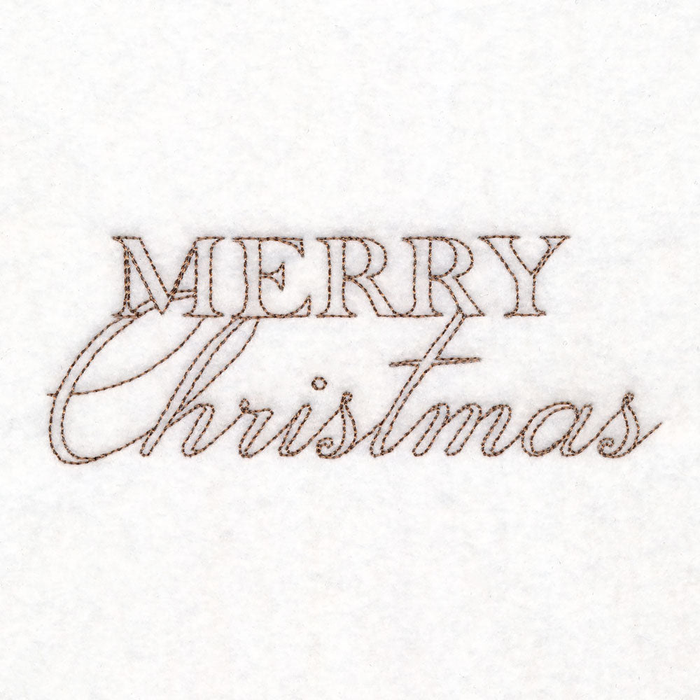 Classic Christmas Scene - Merry Christmas