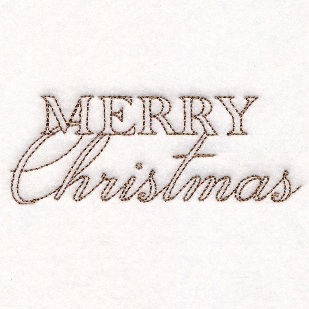 Classic Christmas Scene - Merry Christmas