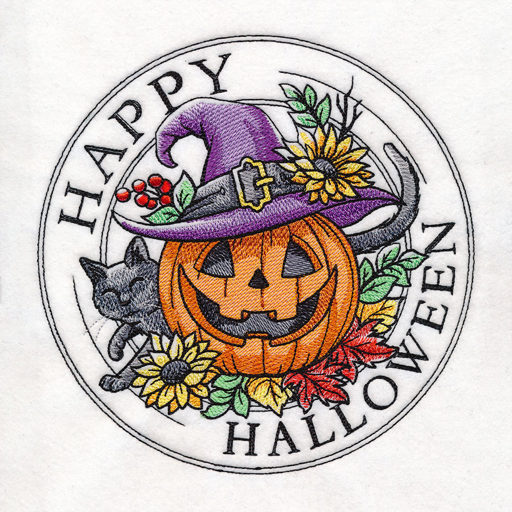 Happy Halloween Pumpkin Stamp