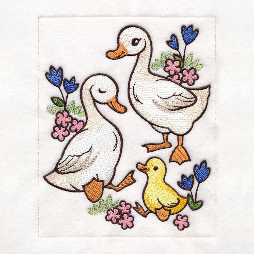Woodland Animals Quilt - Ducks