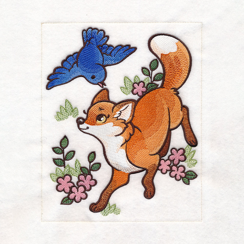 Woodland Animals Quilt - Fox