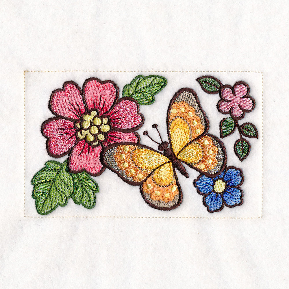 Woodland Animals Quilt - Flowers