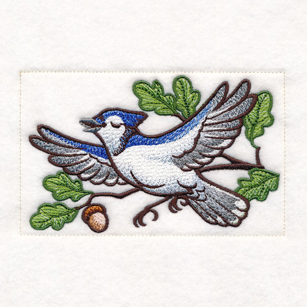 Woodland Animals Quilt - Blue Jay