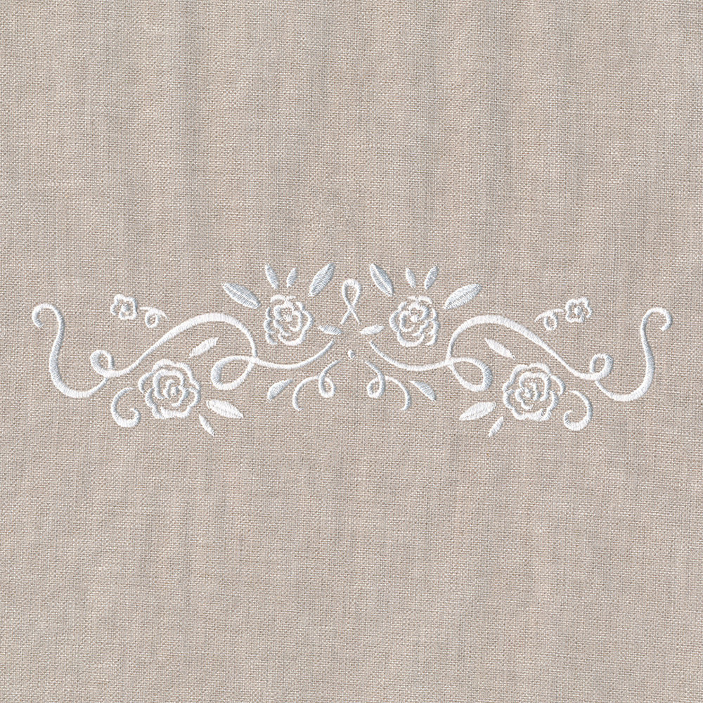 Whitework Floral Border
