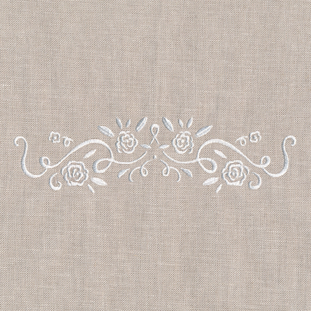Whitework Floral Border