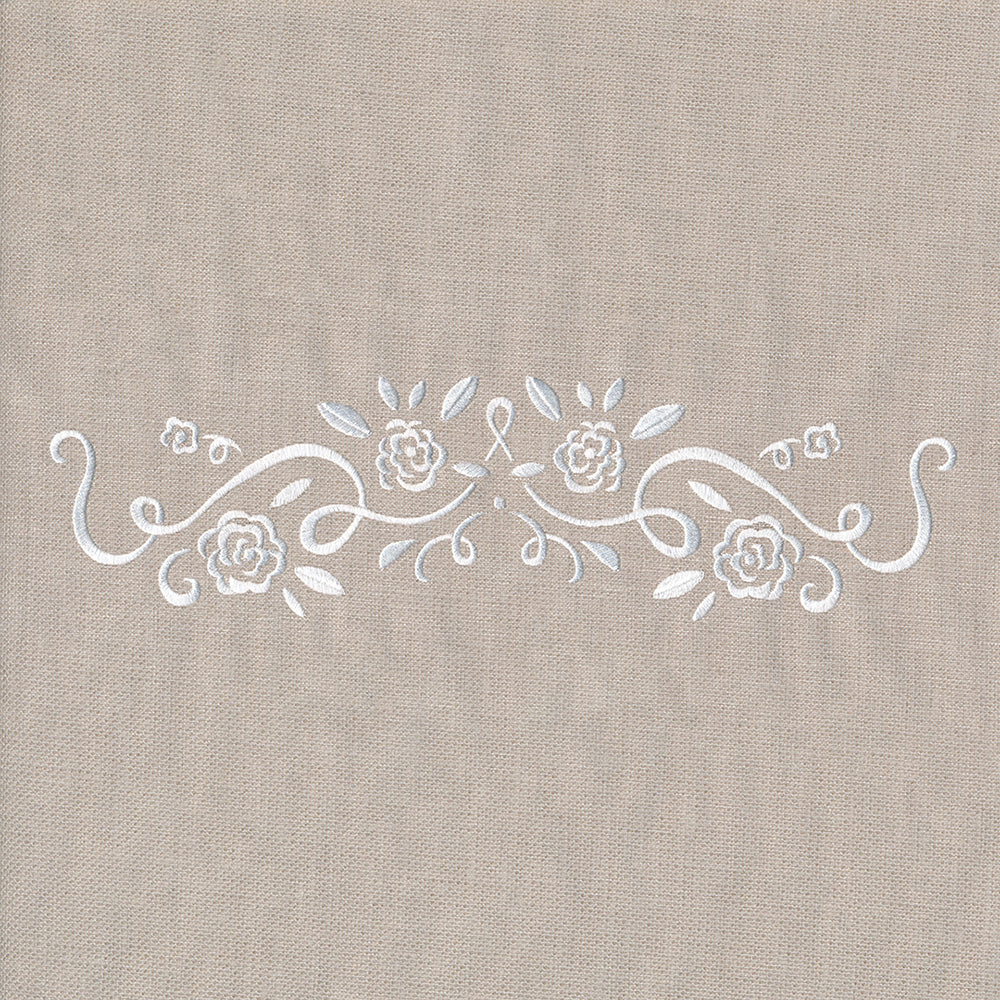 Whitework Floral Border