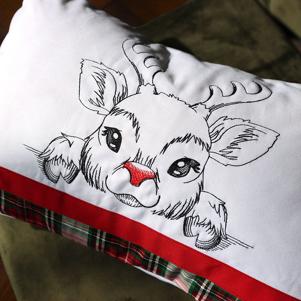 Peeking Reindeer Sketch