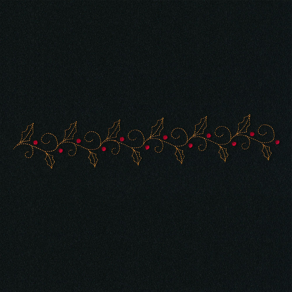 Delicate Holiday Border - Holly