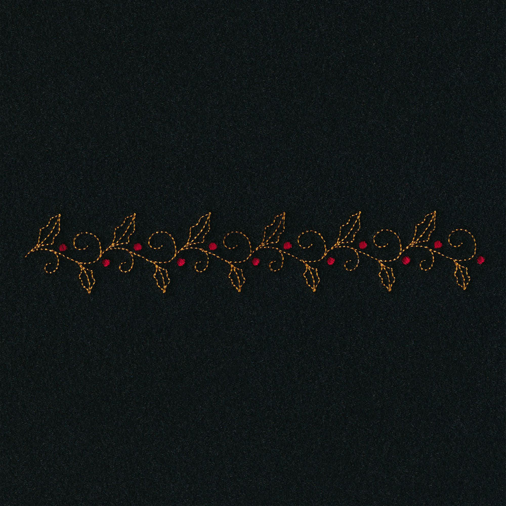 Delicate Holiday Border - Holly