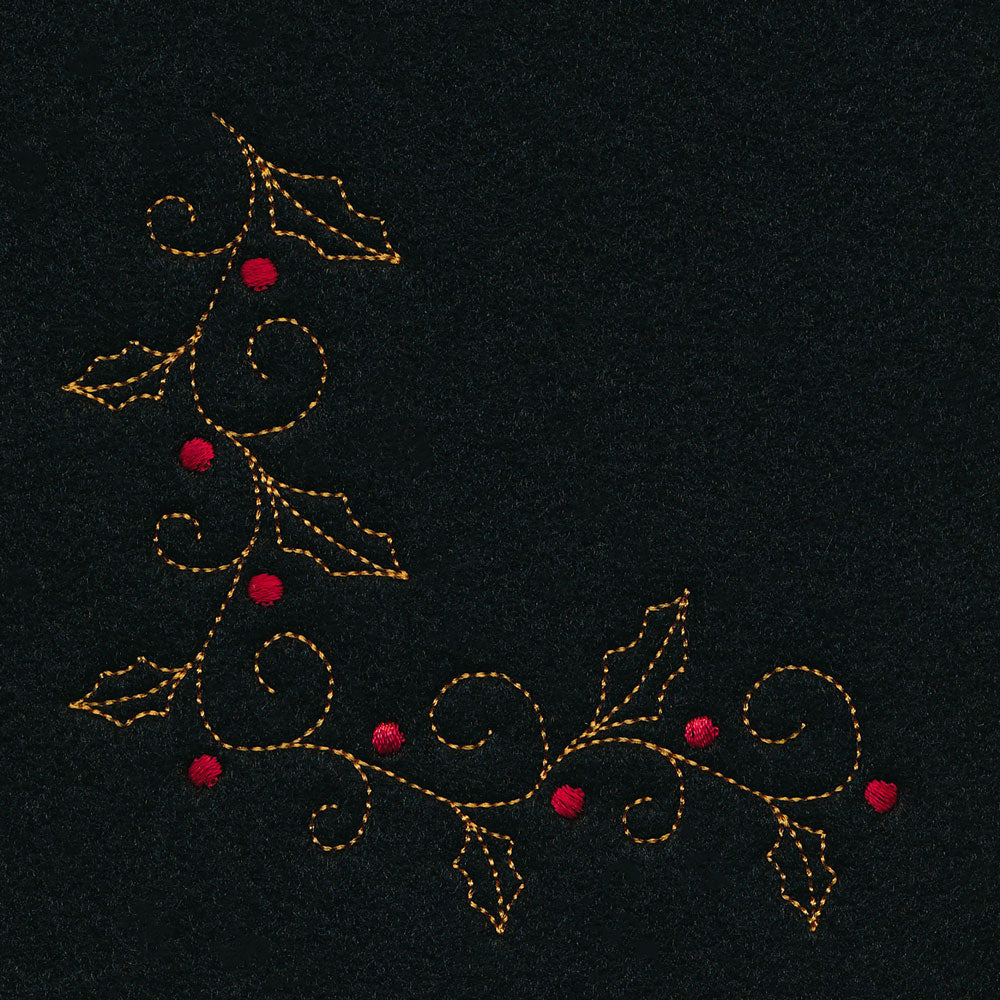 Delicate Holiday Corner - Holly