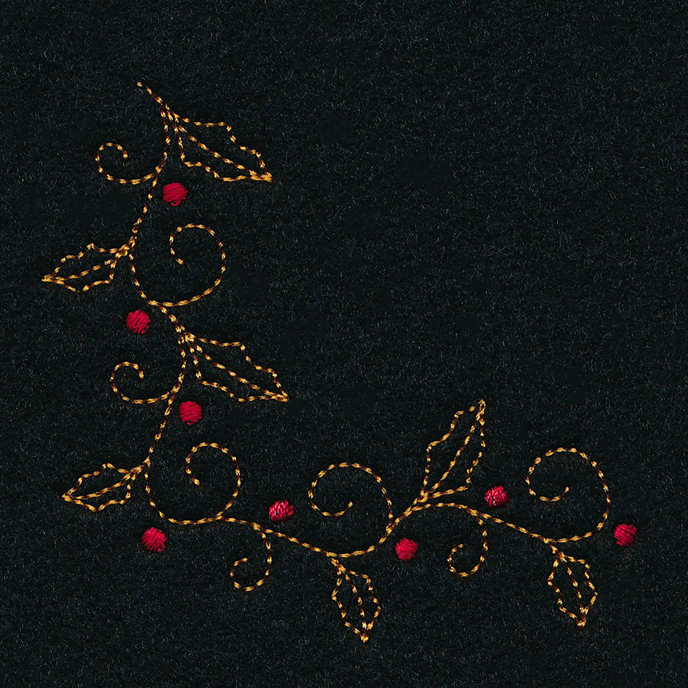 Delicate Holiday Corner - Holly