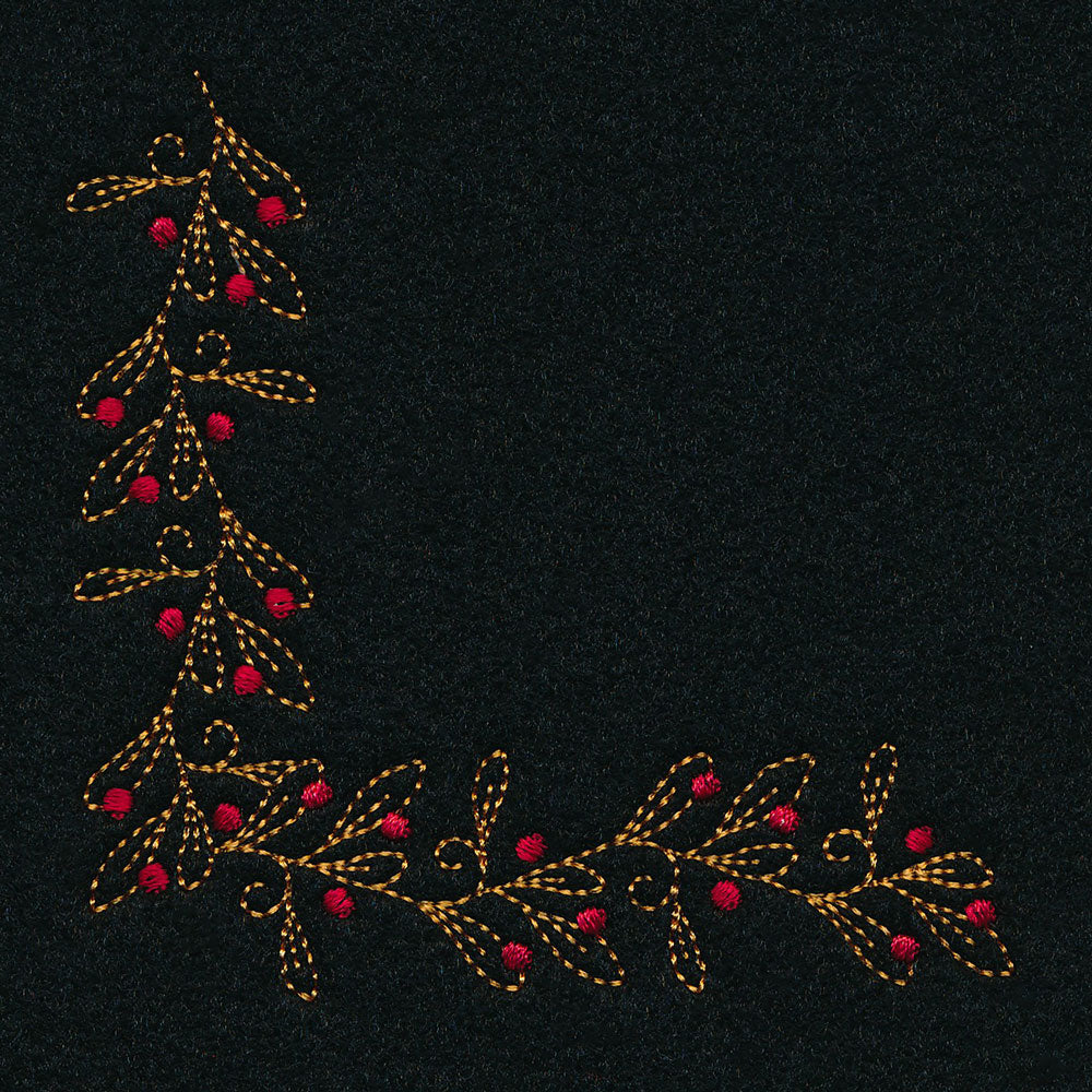 Delicate Holiday Corner - Mistletoe