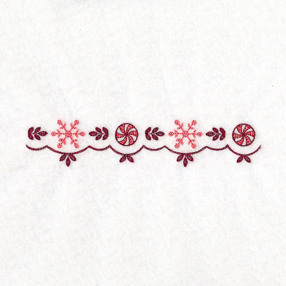 Christmas Delft Snowflake Border