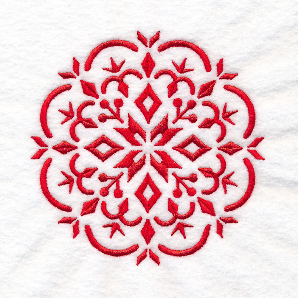 Nordic Winter Snowflake Medallion