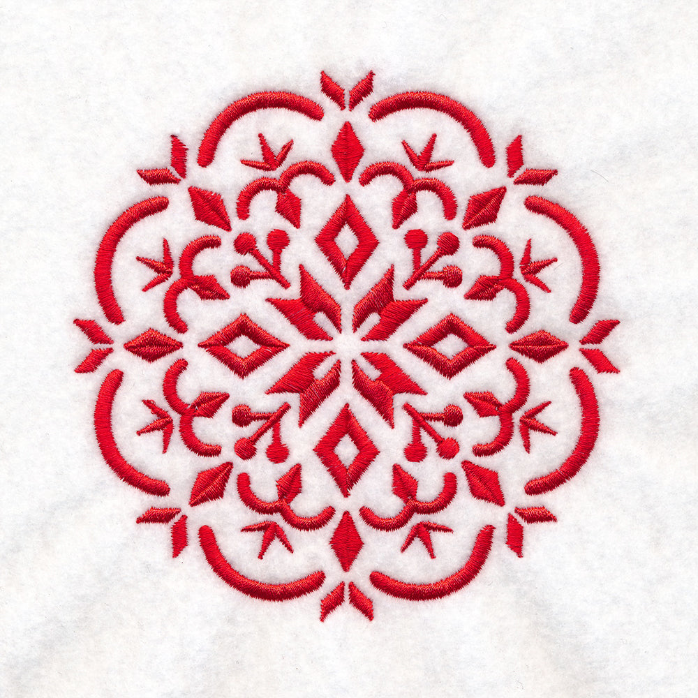 Nordic Winter Snowflake Medallion