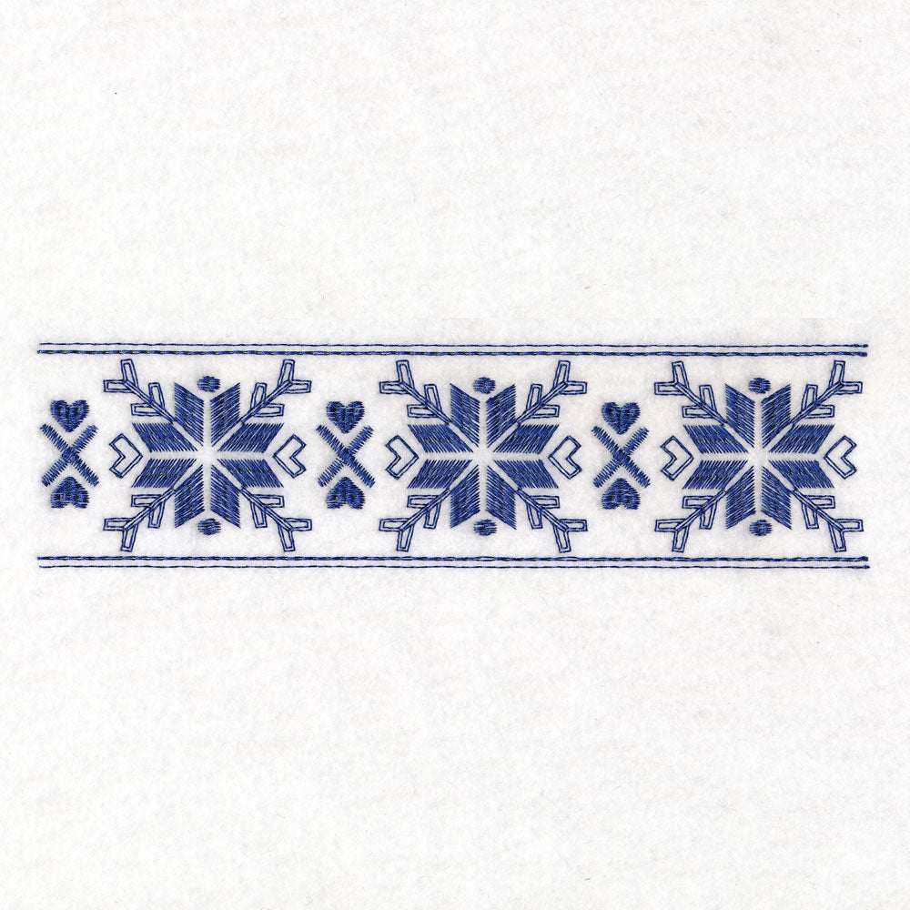 Nordic Winter Repeatable Border 4