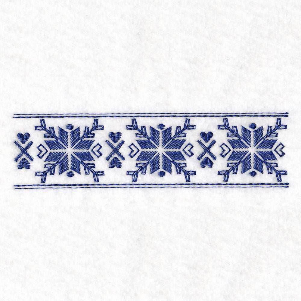 Nordic Winter Repeatable Border 4