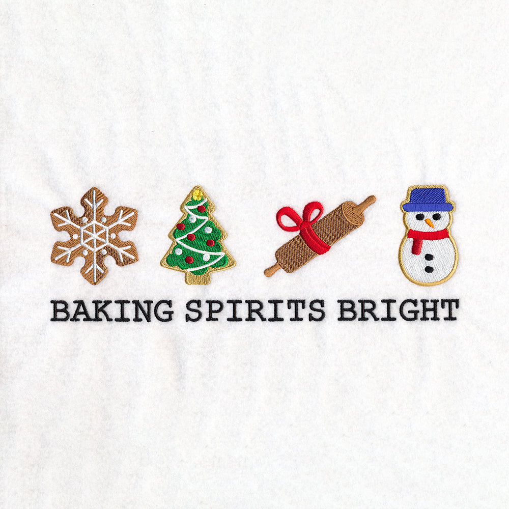 Baking Spirits Bright Icons Border