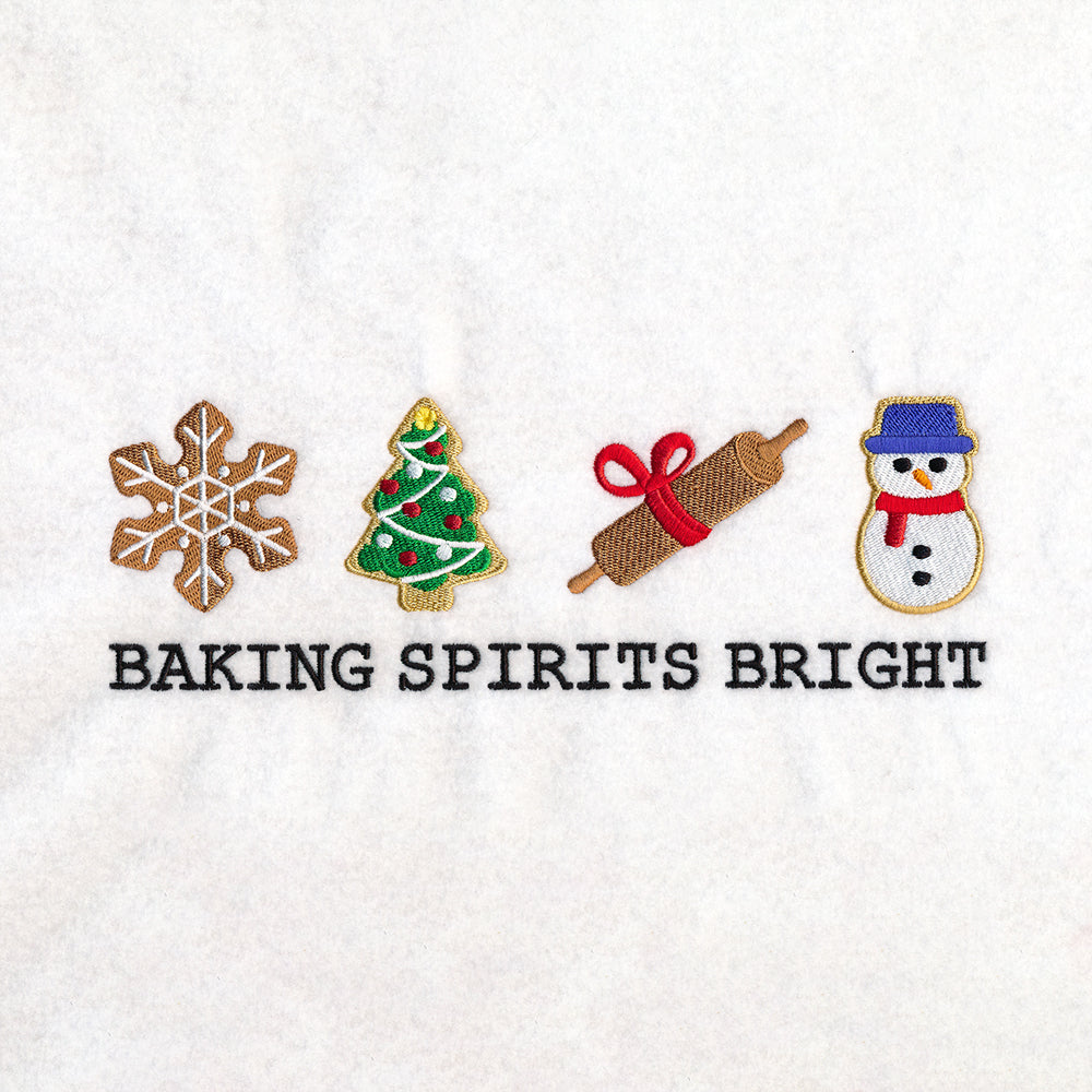 Baking Spirits Bright Icons Border