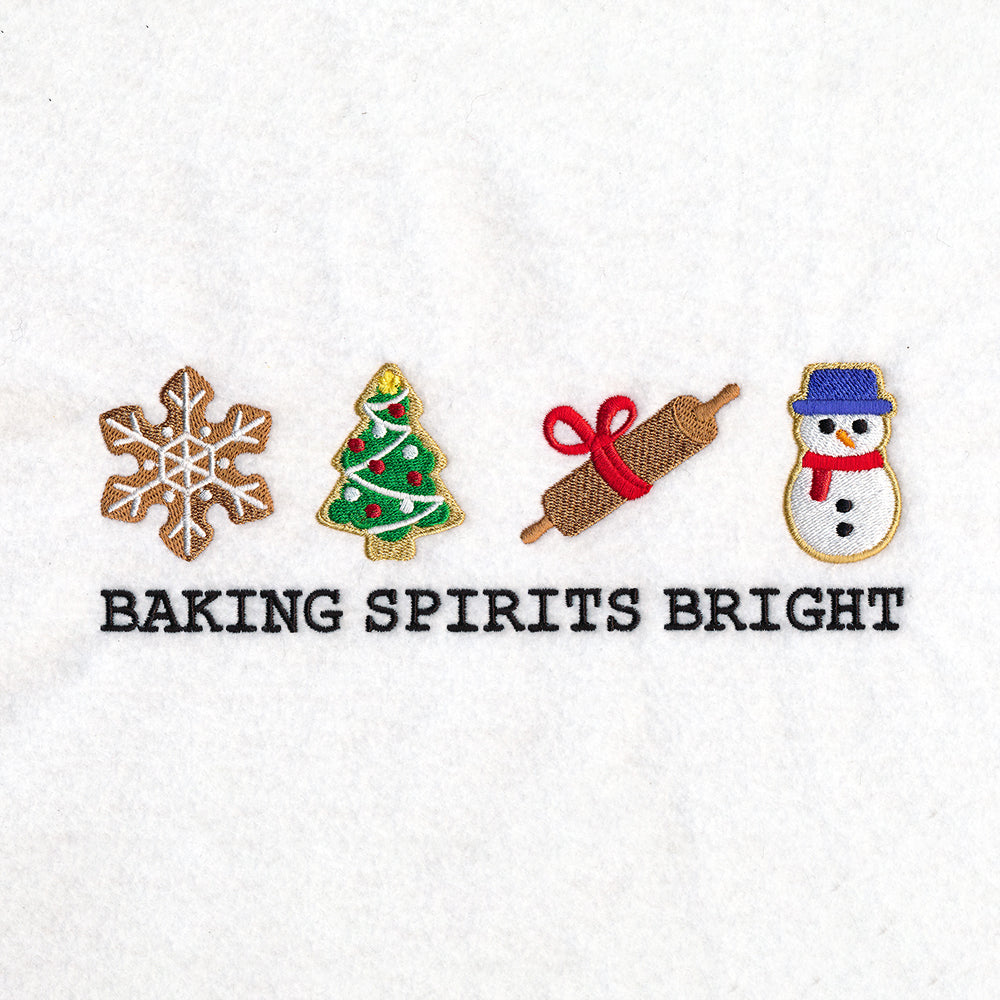 Baking Spirits Bright Icons Border