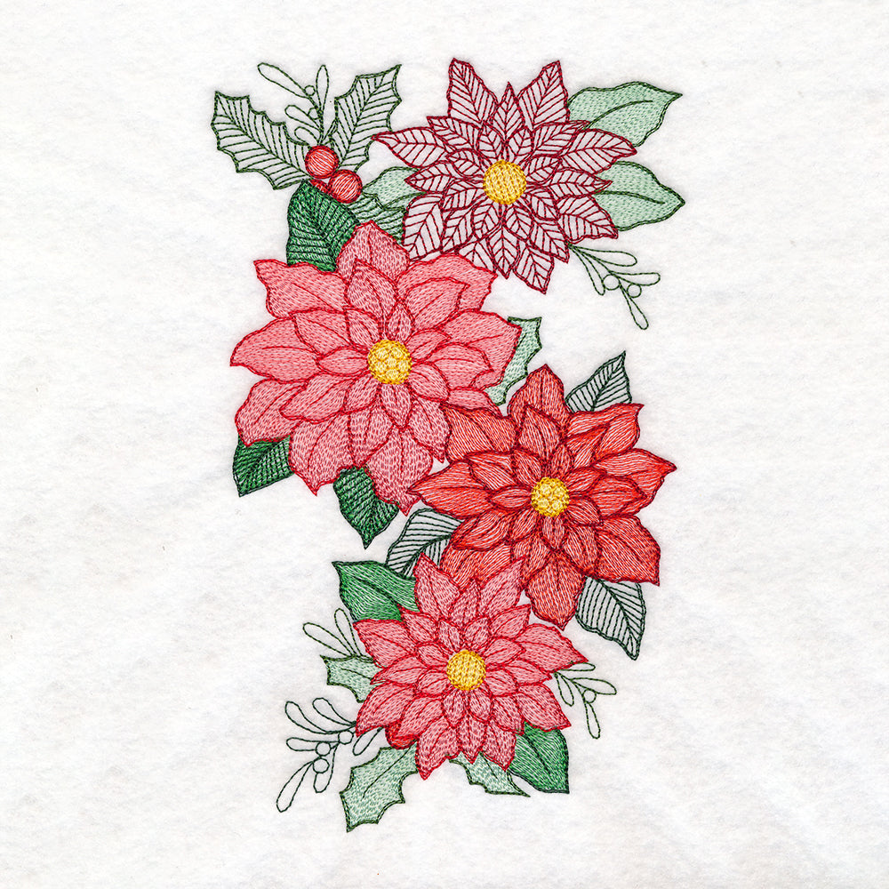 Poinsettia Bouquet Cascade
