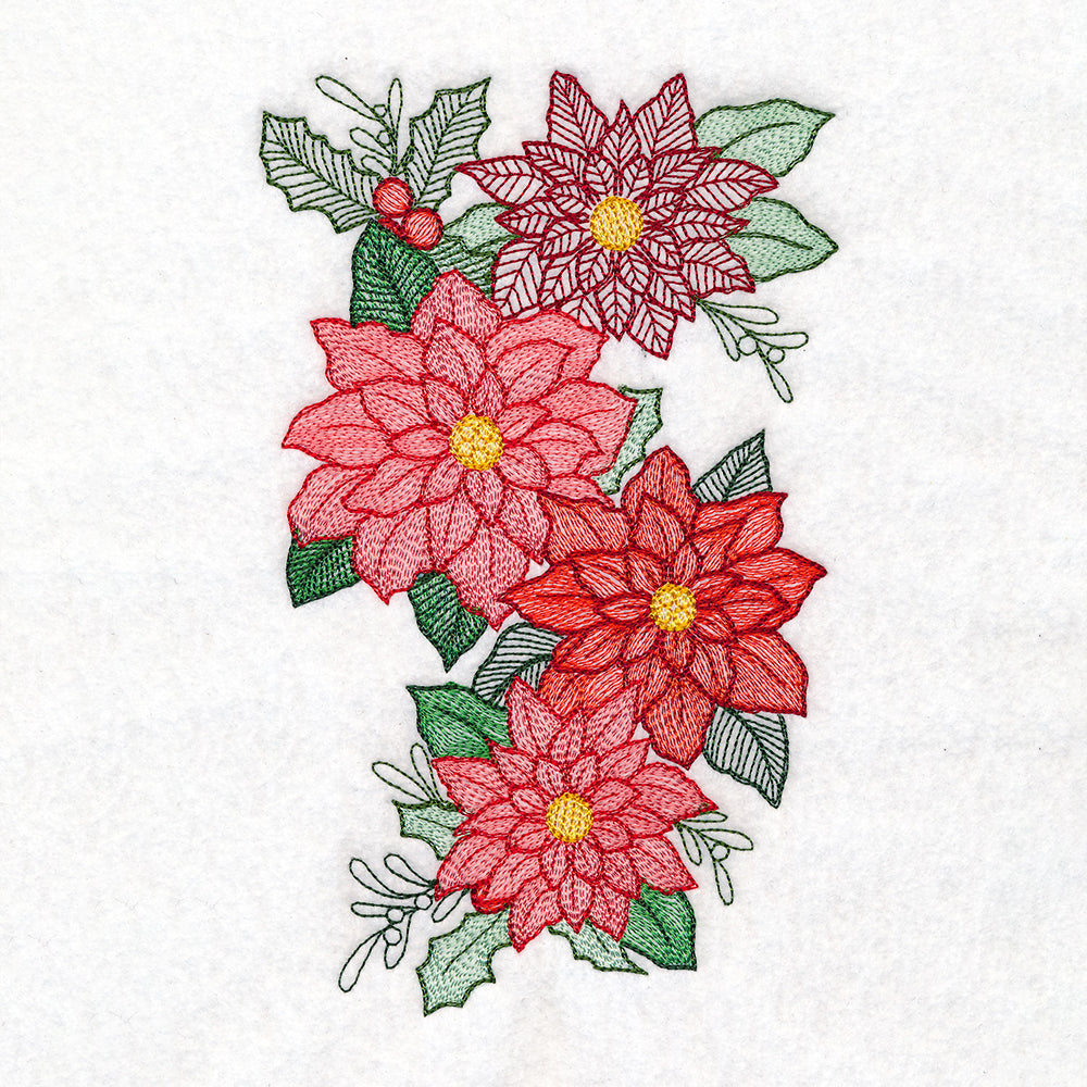Poinsettia Bouquet Cascade