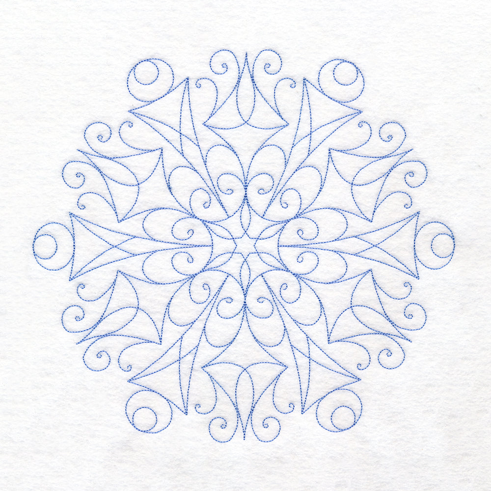Simple Snowflake (Quilting)