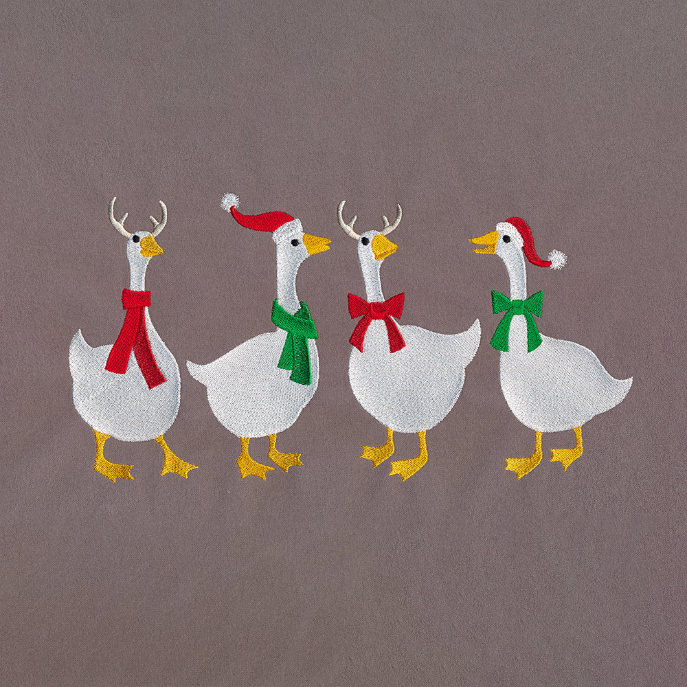Christmas Party Geese Border