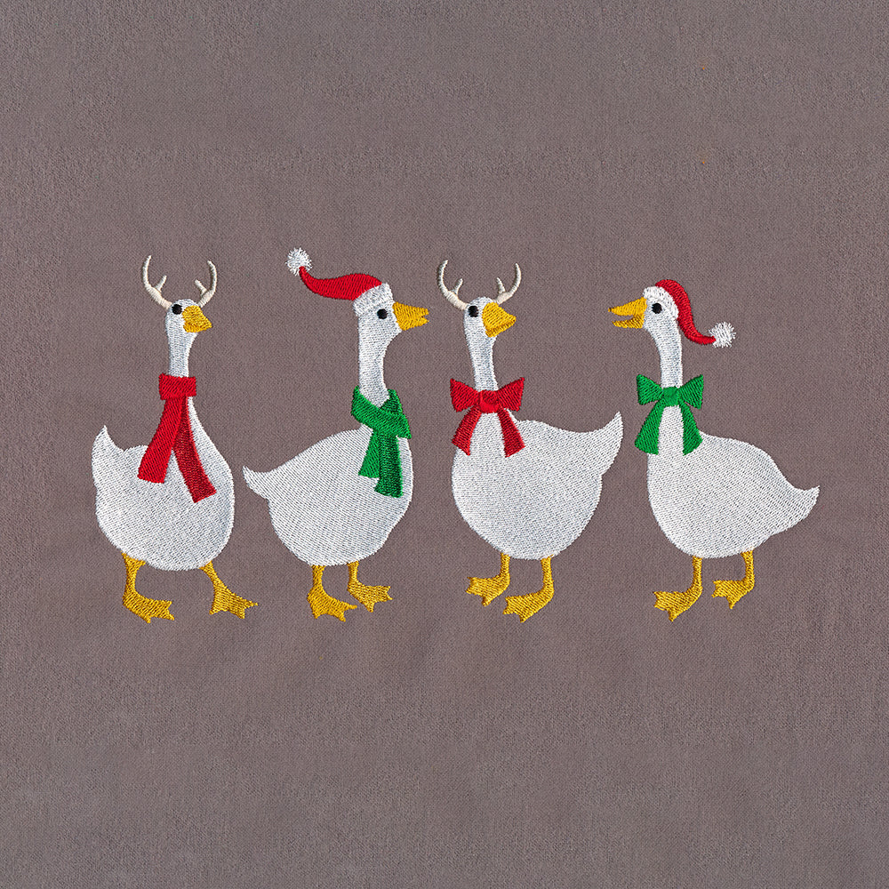 Christmas Party Geese Border