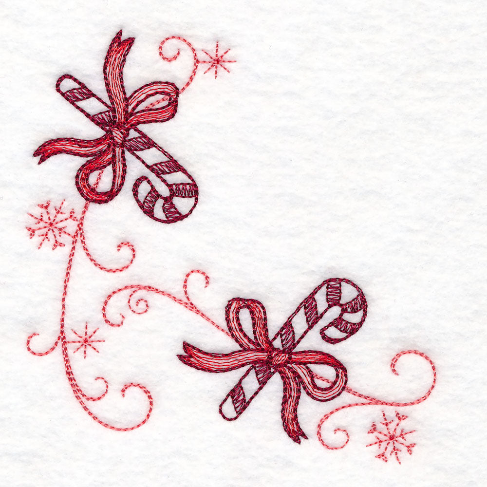 Christmas Delft Candy Cane Corner