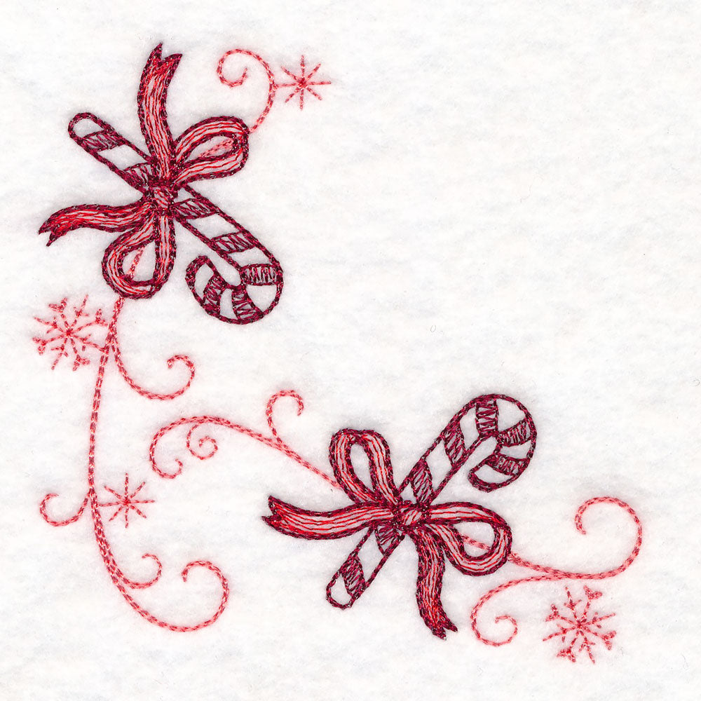 Christmas Delft Candy Cane Corner