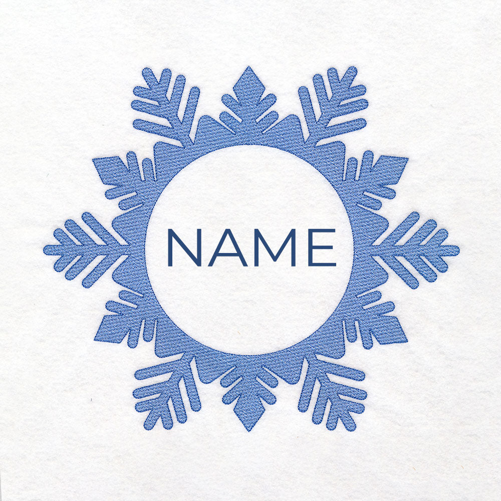Customizable Snowflake (Embossed)