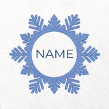 Customizable Snowflake (Embossed)