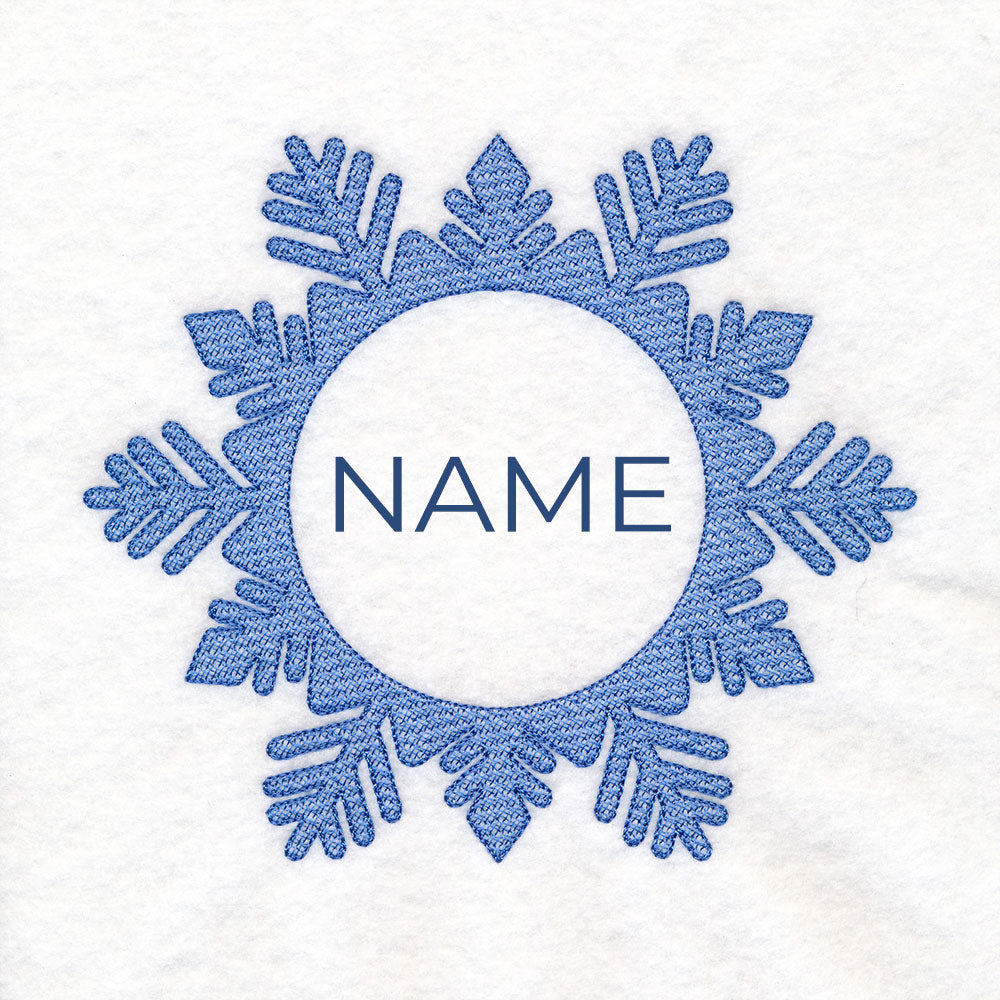 Customizable Snowflake (Embossed)