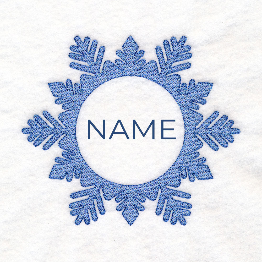 Customizable Snowflake (Embossed)