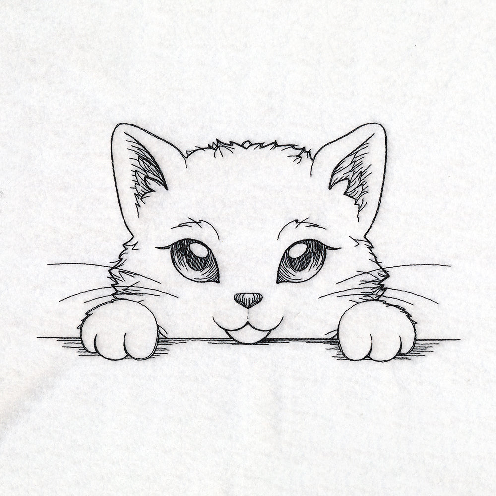 Peeking Cat Sketch