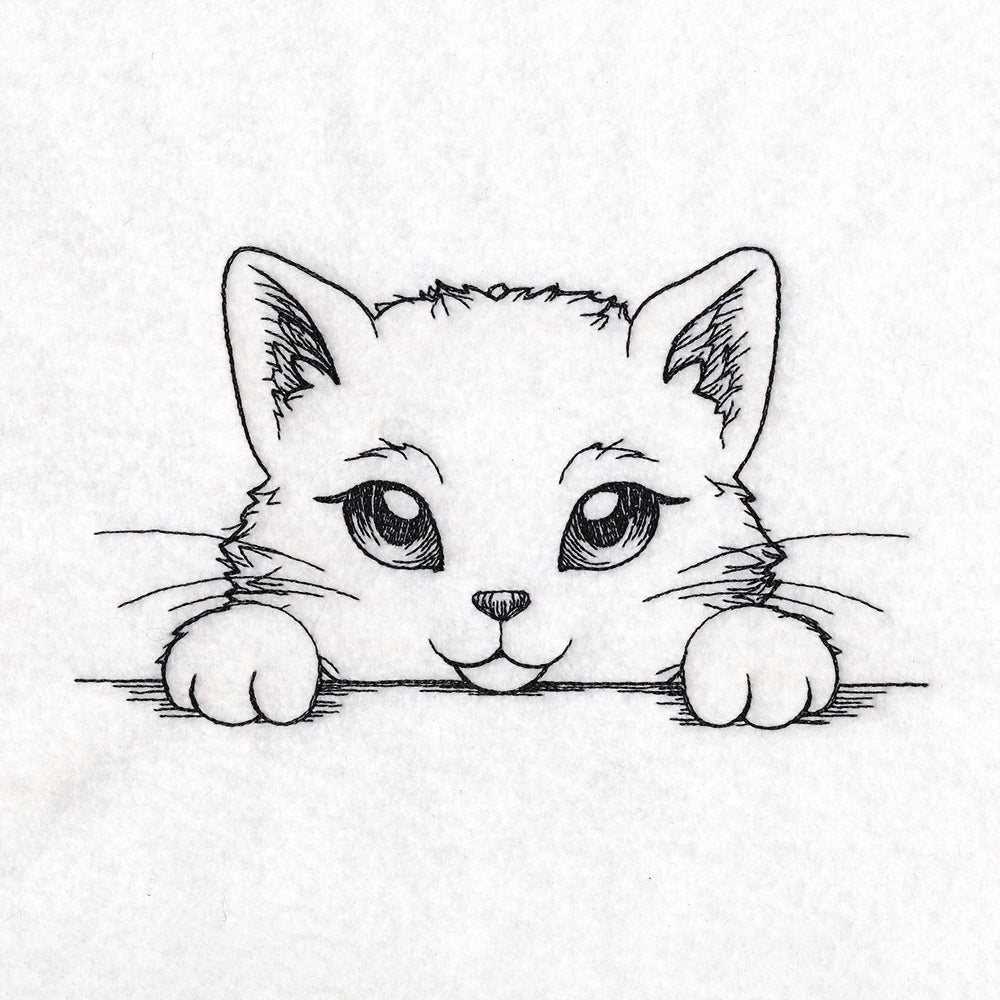 Peeking Cat Sketch