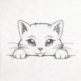 Peeking Cat Sketch