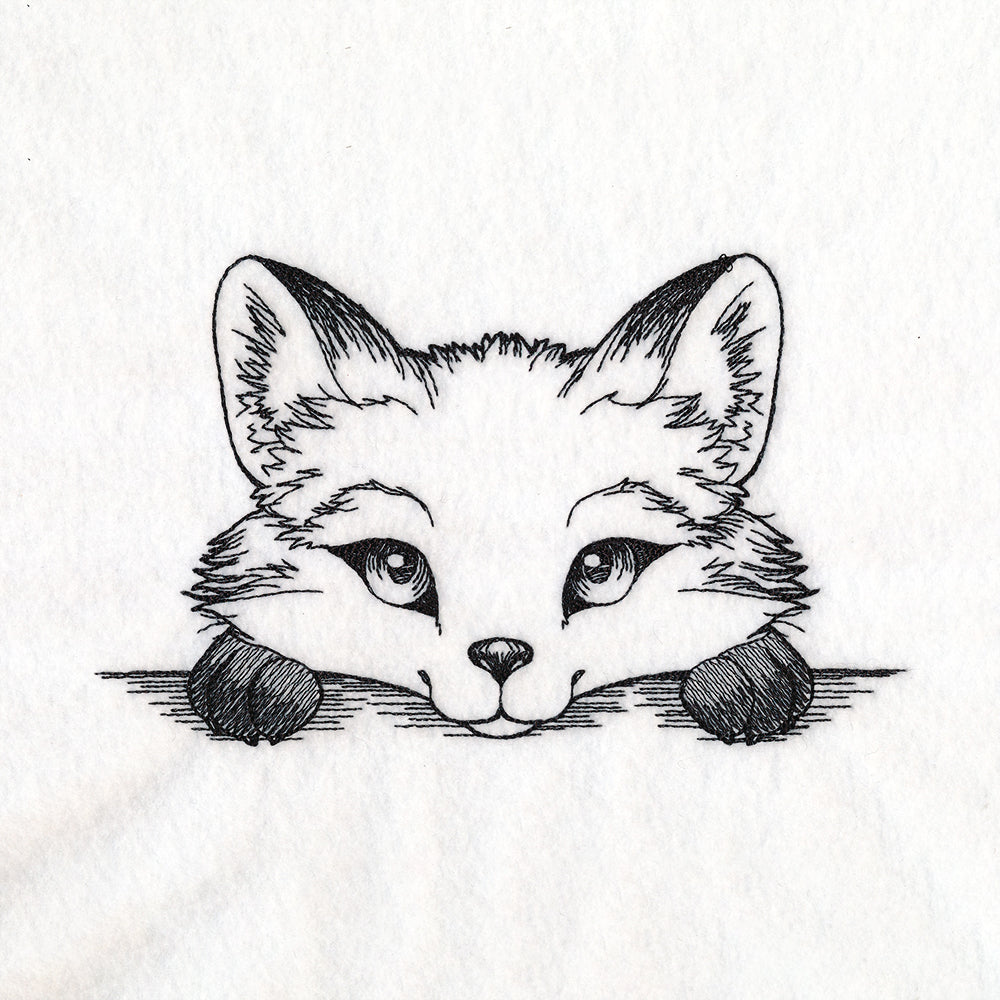 Peeking Fox Sketch