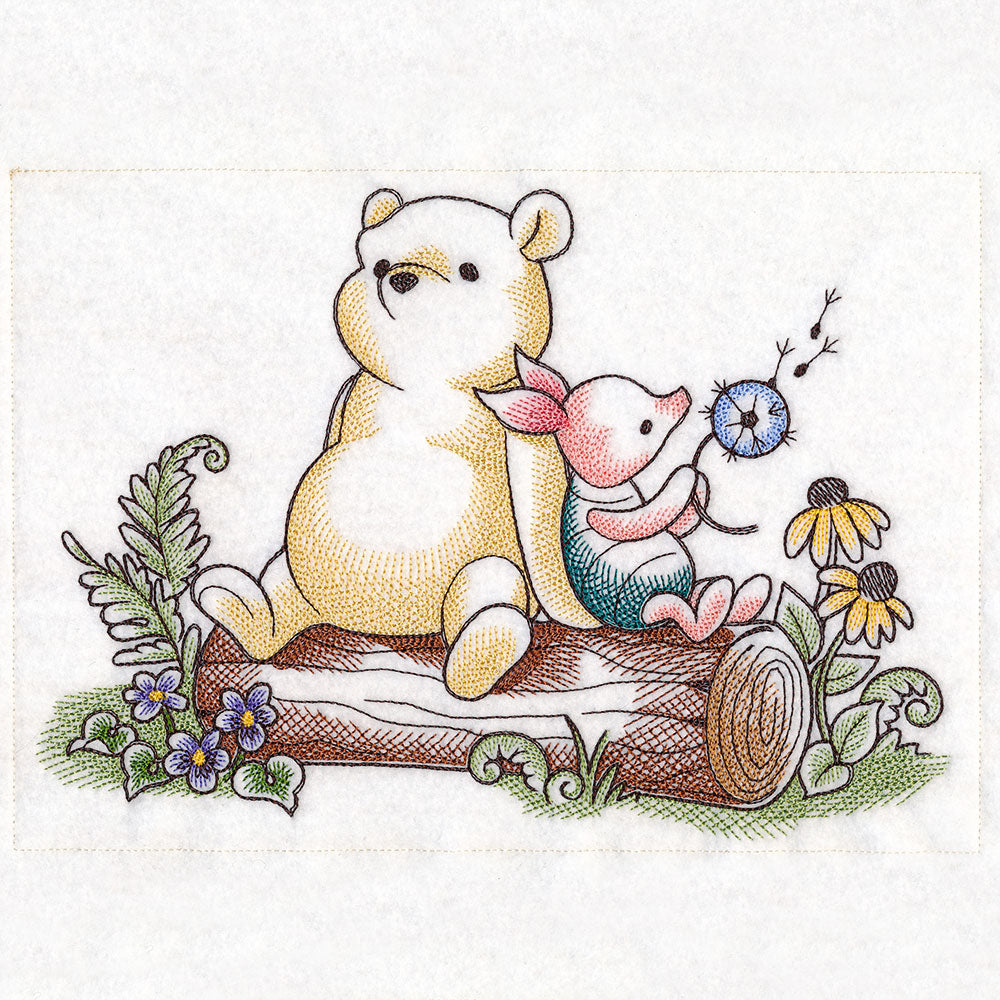 Pooh Bear and Friends Sitting