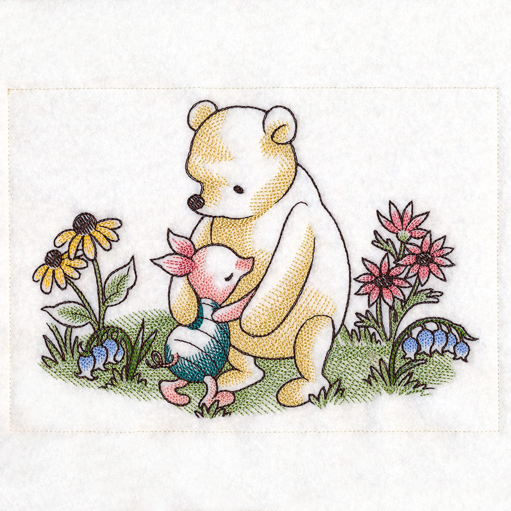 Pooh Bear and Friends Hugging