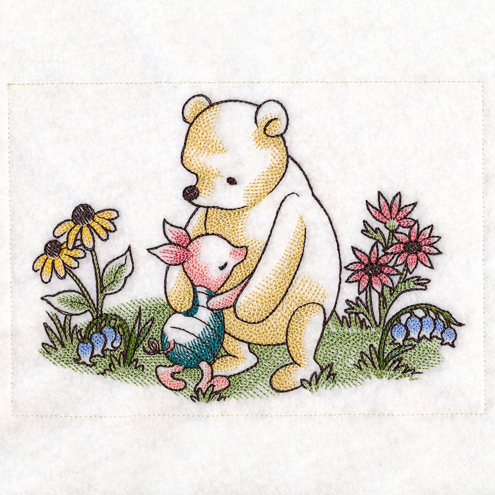 Pooh Bear and Friends Hugging