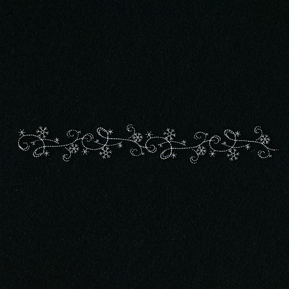 Delicate Snowflake Border 3