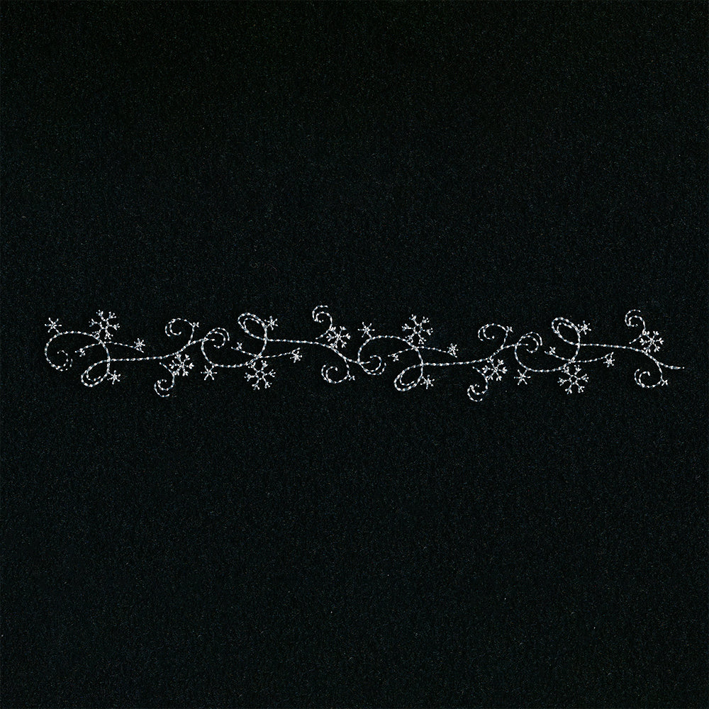 Delicate Snowflake Border 3