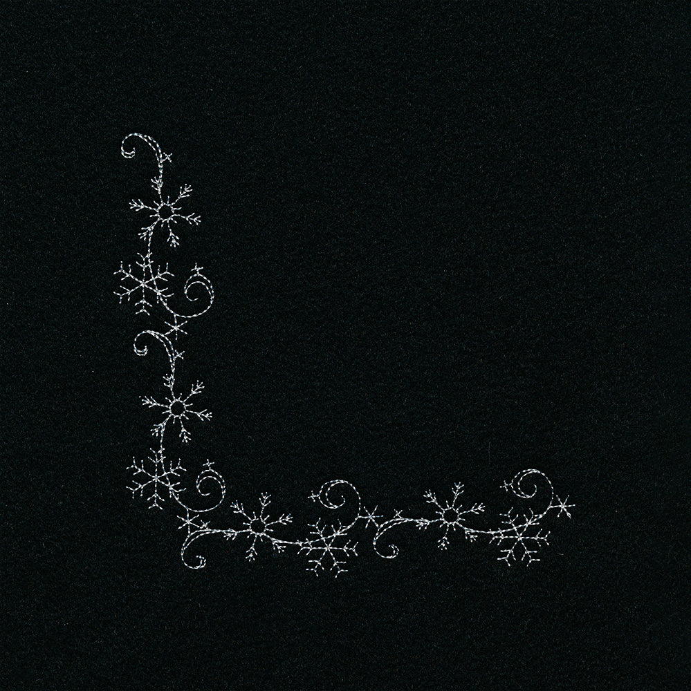 Delicate Snowflake Corner 1