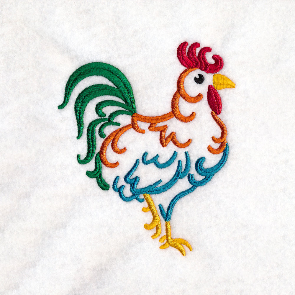 Country Rooster Doodle