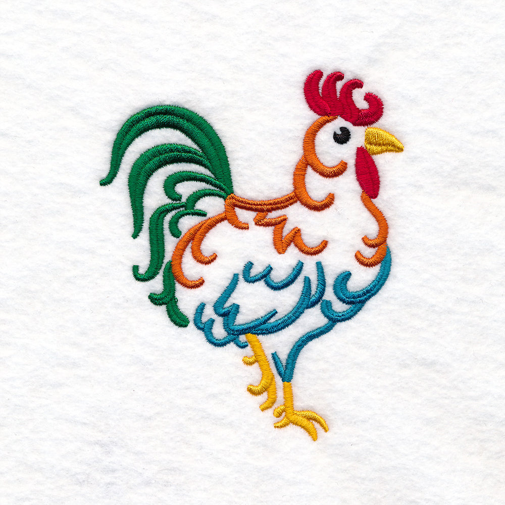 Country Rooster Doodle