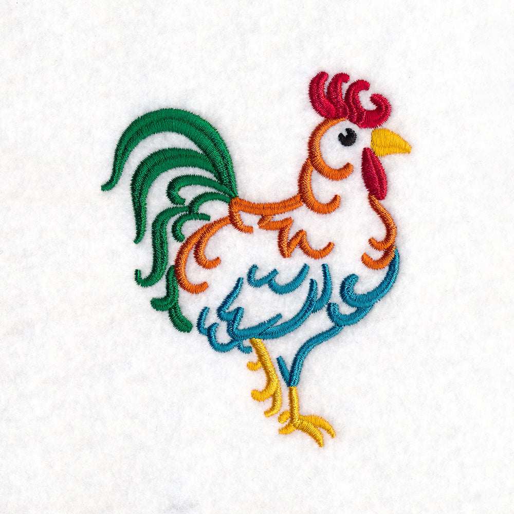 Country Rooster Doodle