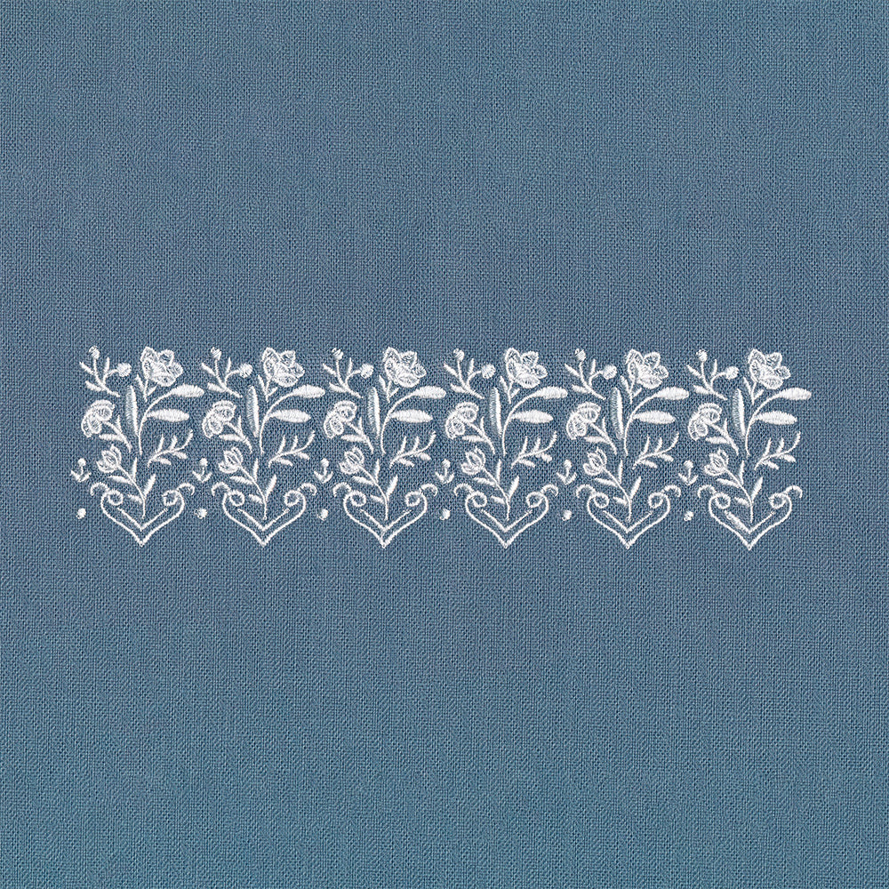 Heirloom Flowers - Border 1 (Whitework)
